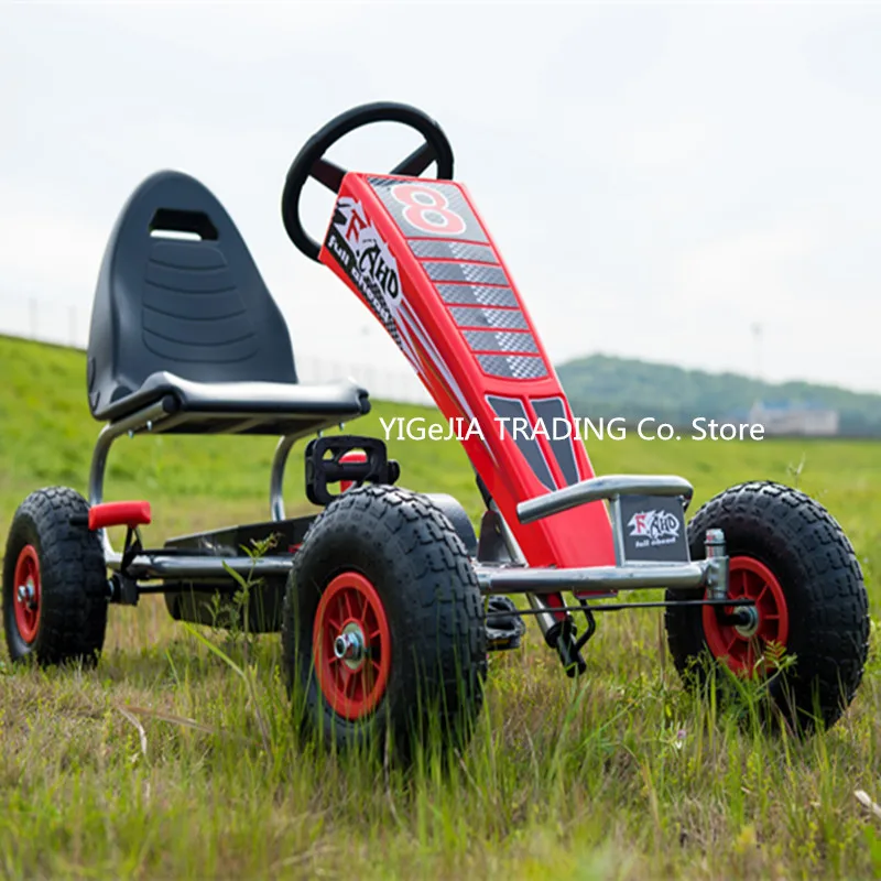 Go Kart Pedal Kids - Go-kart per bambini a 4 ruote,