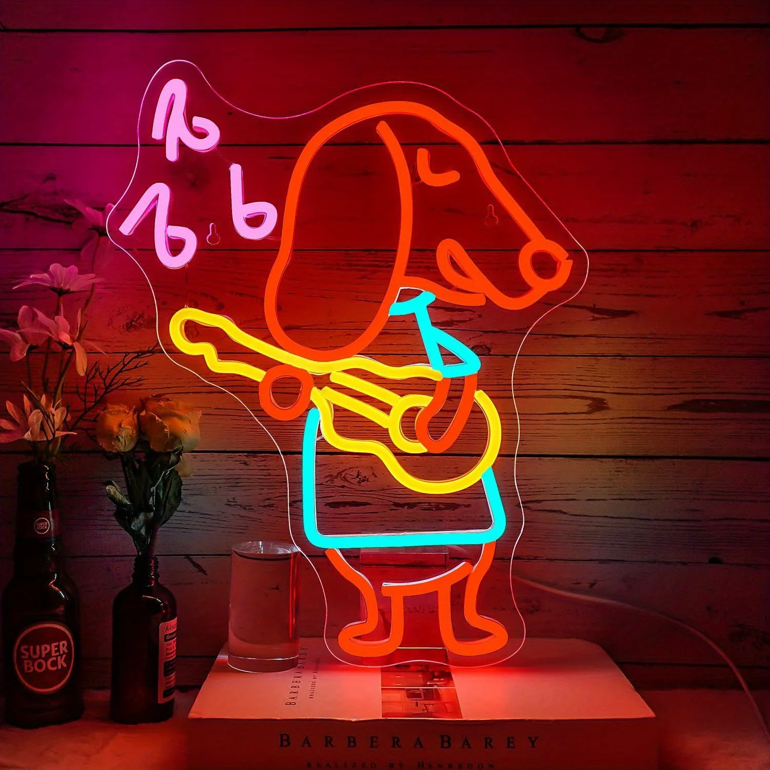 Kids Outdoor Ideas - Insegna al Neon Dab Dog con