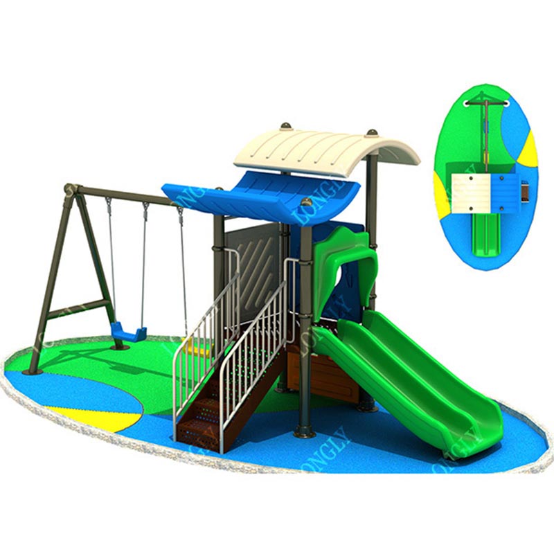 Kids Outdoor Swing And Slide - Scivolo per Bambini alla Moda con