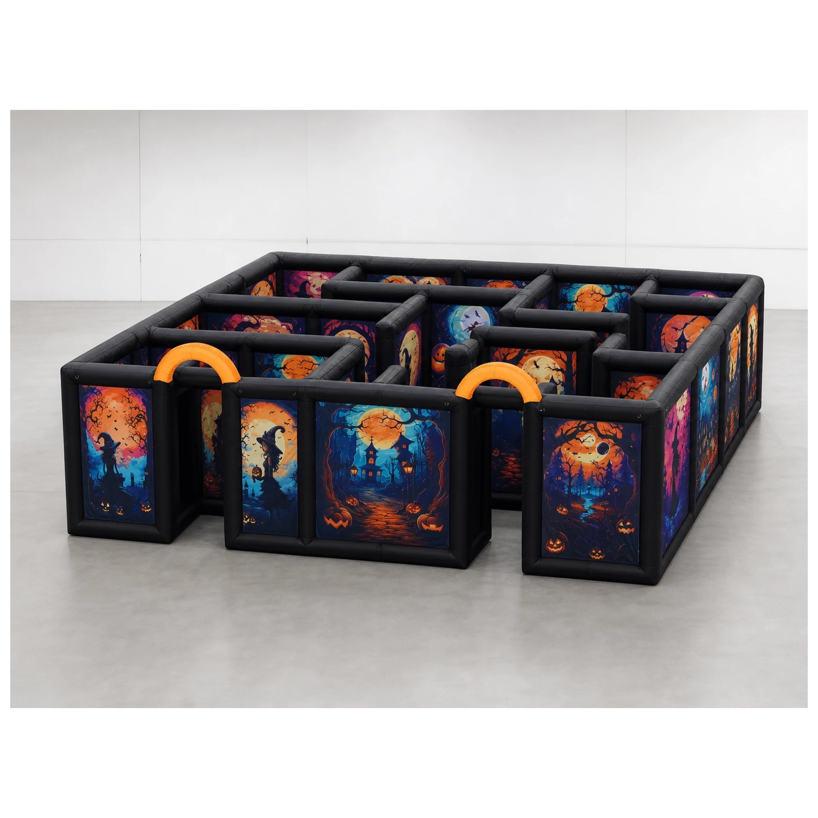 Kids Outdoor Party Venue - Grande Labirinto Gonfiabile di Halloween con