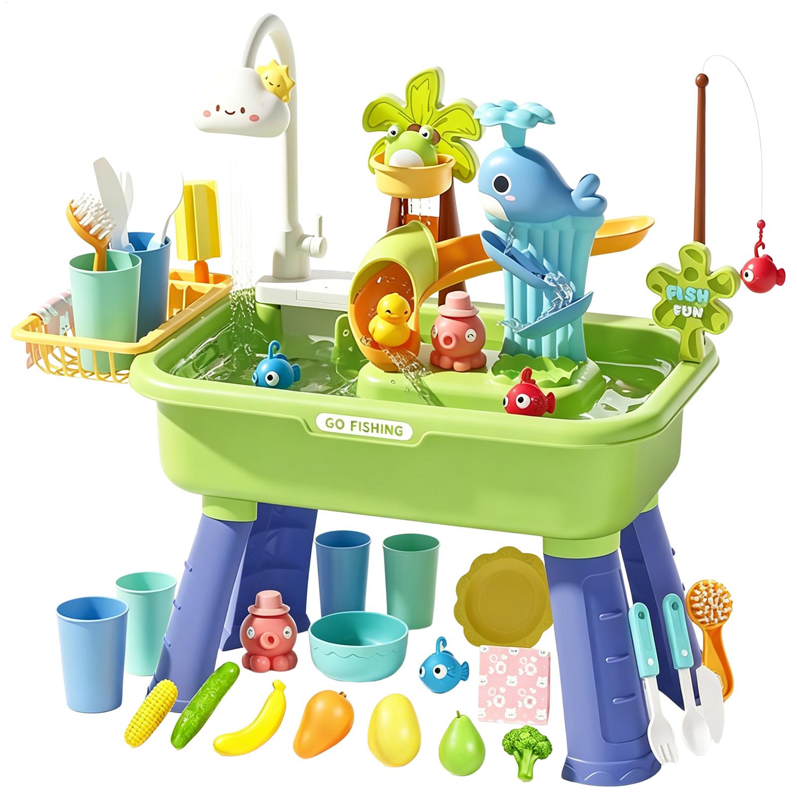Kids Outdoor Water Table - Tavolo d'Acqua per Bambini con Pompa,
