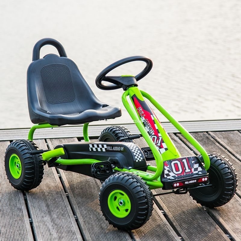 Go Kart Pedal Kids - Go-kart per bambini a 4 ruote,