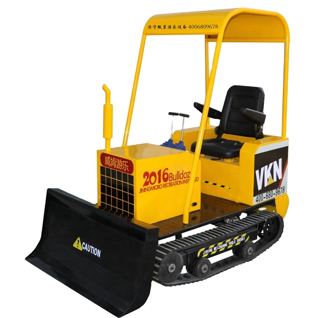 Kids Outdoor Adventure Park - Mini Bulldozer Elettrico in Metallo per