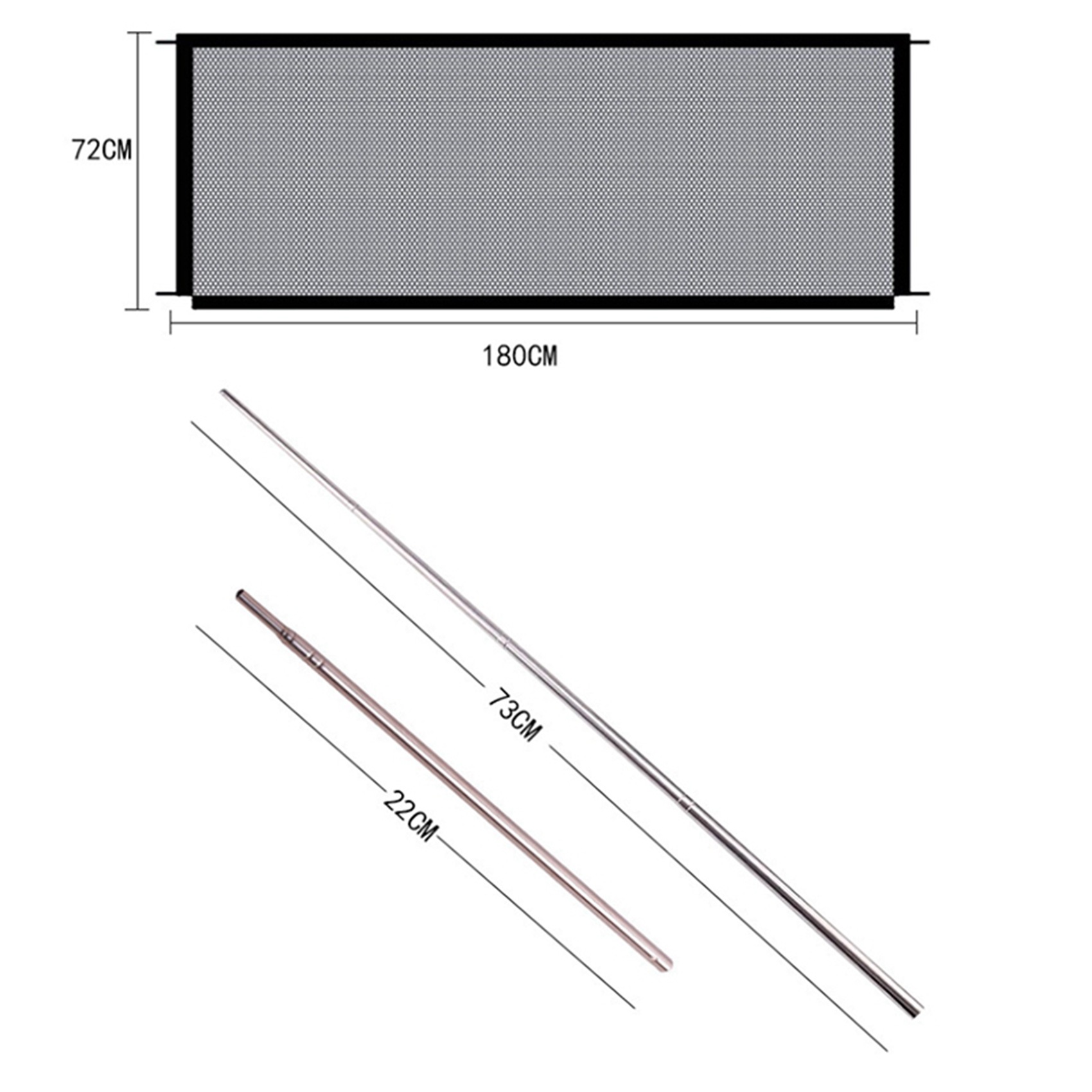 Kids Outdoor Fence - AT33 2X Cancello magico Pieghevole portatile