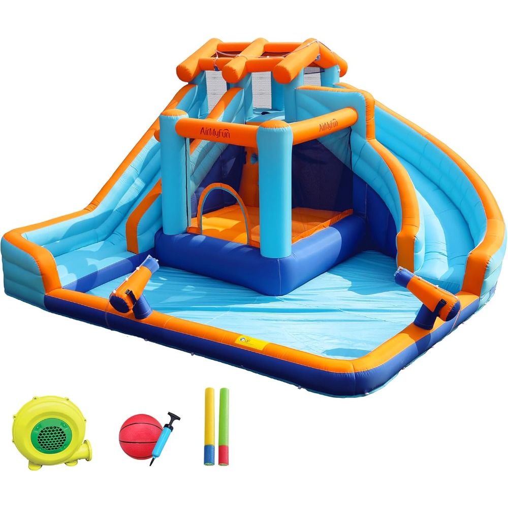 Kids Outdoor Water - Grande Scivolo d'Acqua Gonfiabile con Piscina