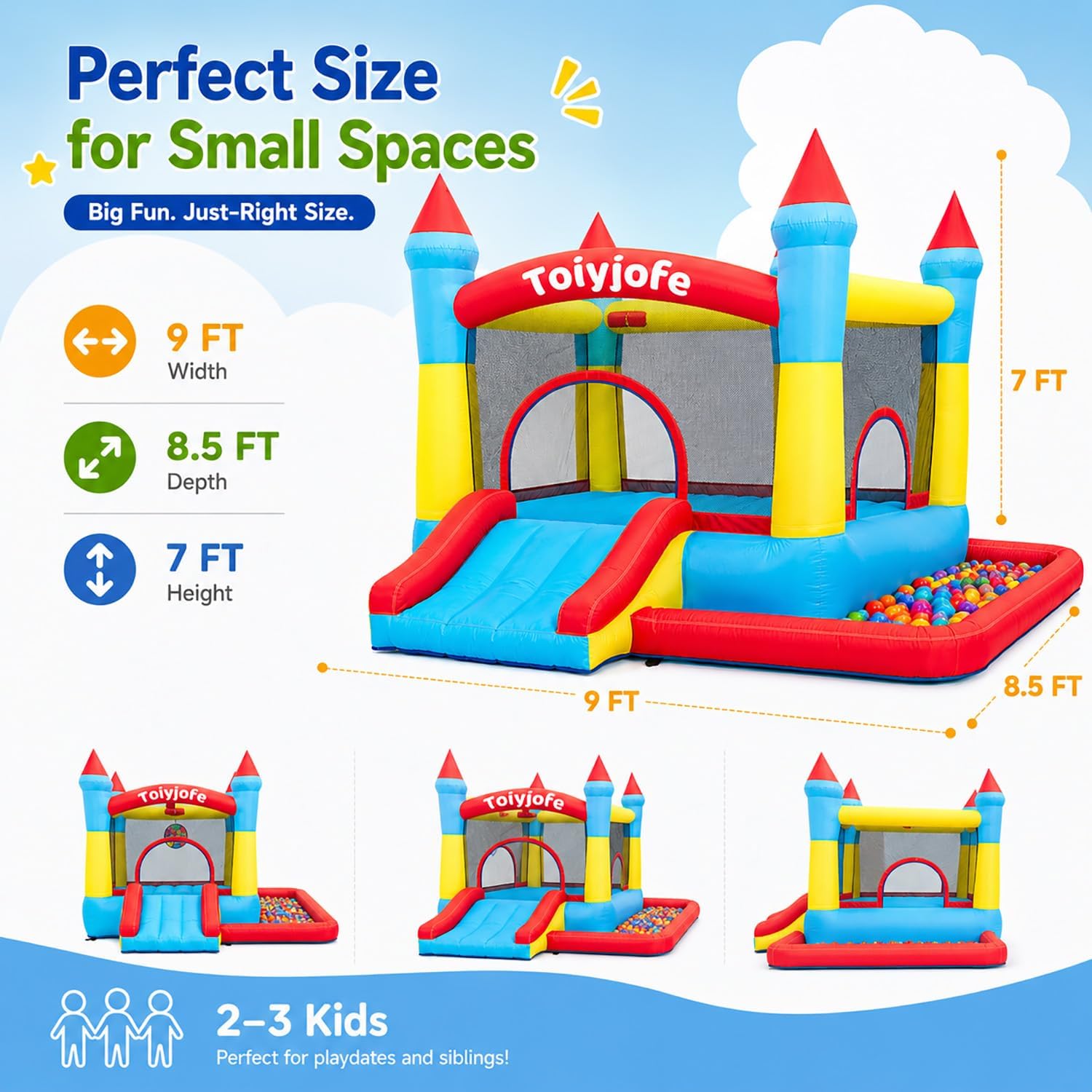 Castello Gonfiabile per Bambin - Kids Outdoor Jump House recensione e prezzo