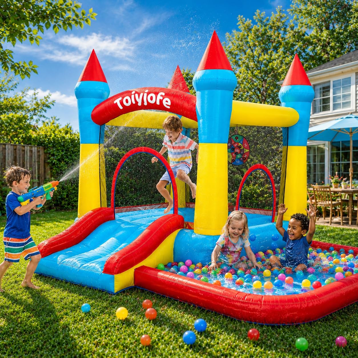 Castello Gonfiabile per Bambin - Kids Outdoor Jump House recensione e prezzo