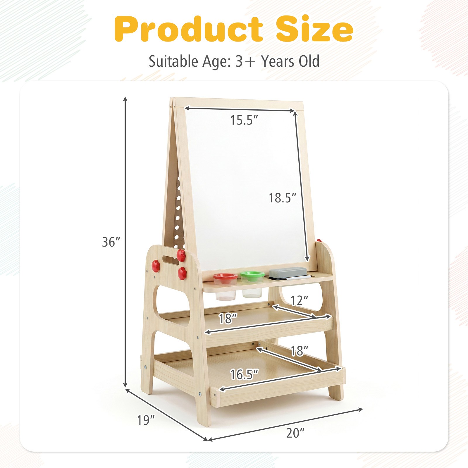 Cavalletto 2-in-1 per bambini  - Kids Outdoor Easel recensione e prezzo