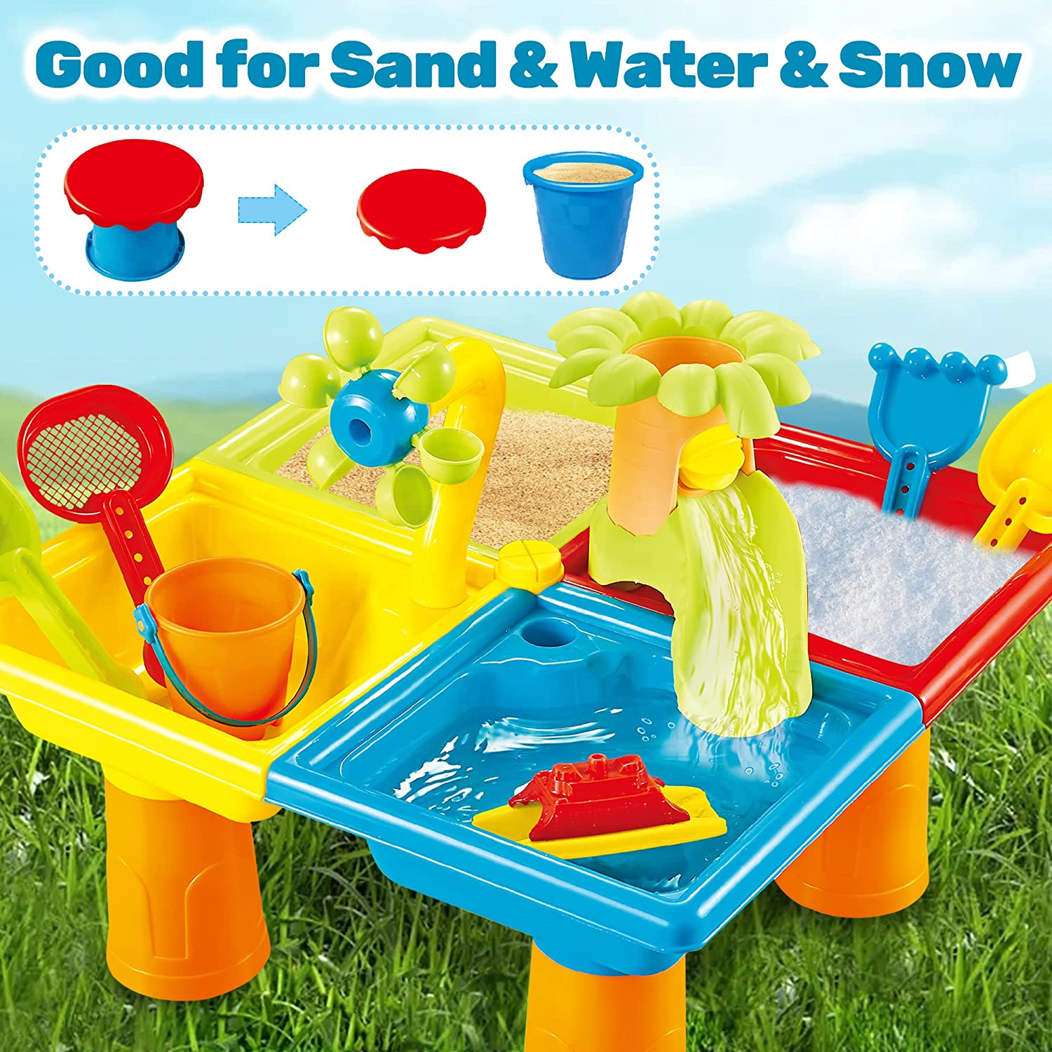 Beach Table Sand Play Toys gio - Kids Outdoor Water Table recensione e prezzo