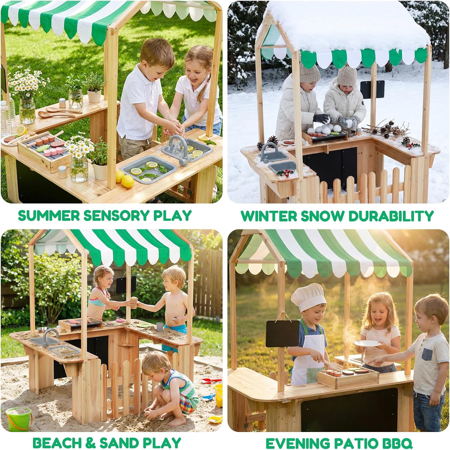 Casetta da gioco per bambini a - Kids Outdoor Mud Kitchen recensione e prezzo
