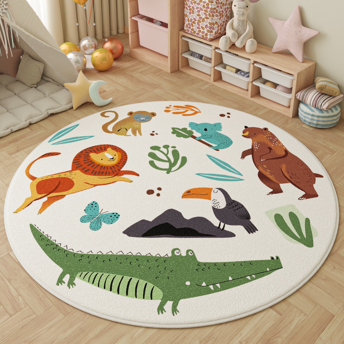 Tappeto Rotondo per Bambini 'D - Kids Outdoor Adventure Park recensione e prezzo
