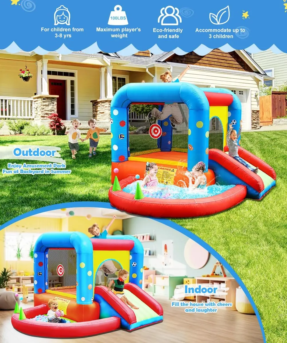 Step4Fun Castello Gonfiabile,  - Kids Outdoor Jump House recensione e prezzo