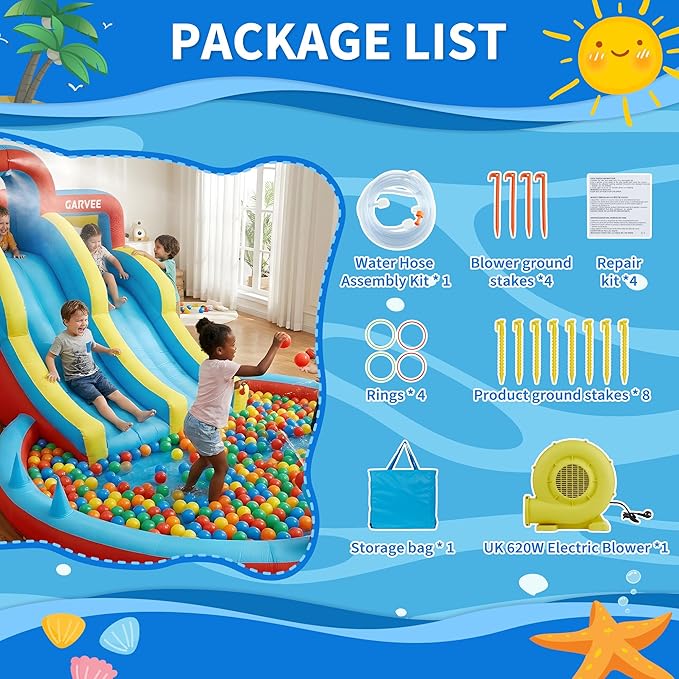 Parco acquatico gonfiabile 8-i - Kids Outdoor Water recensione e prezzo