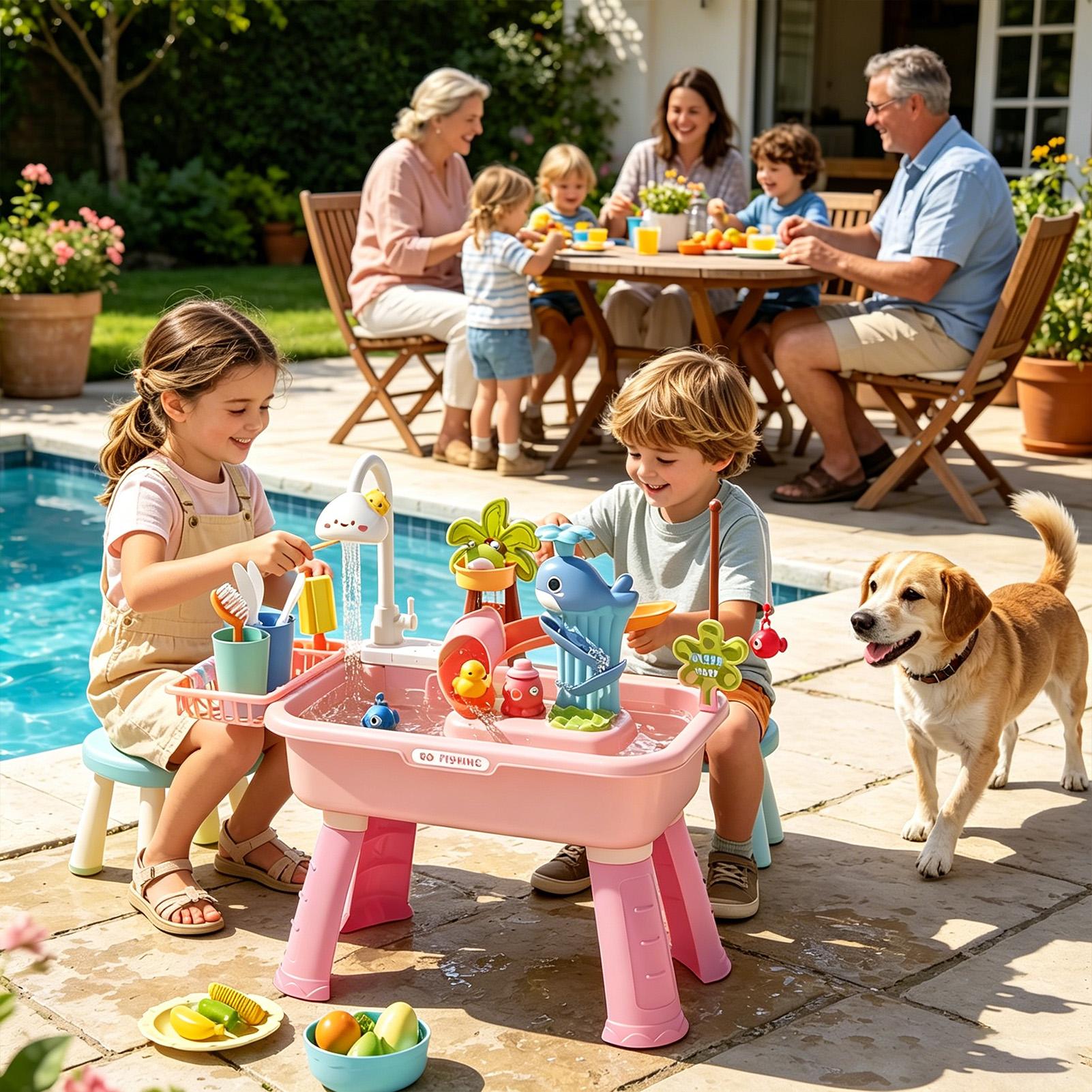 Tavolo d'Acqua per Bambini con - Kids Outdoor Water Table recensione e prezzo