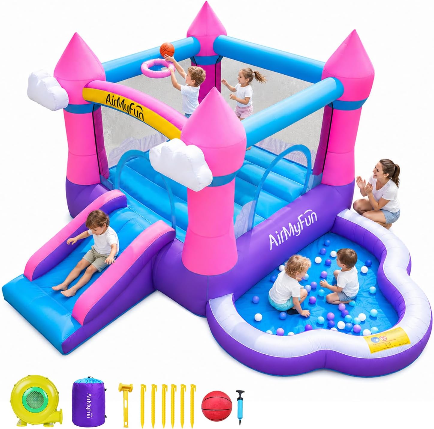 Castello Gonfiabile Rosa per B - Kids Outdoor Water recensione e prezzo