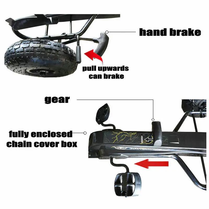 Auto Gonfiabile a 4 Ruote per  - Go Kart Pedal Kids recensione e prezzo