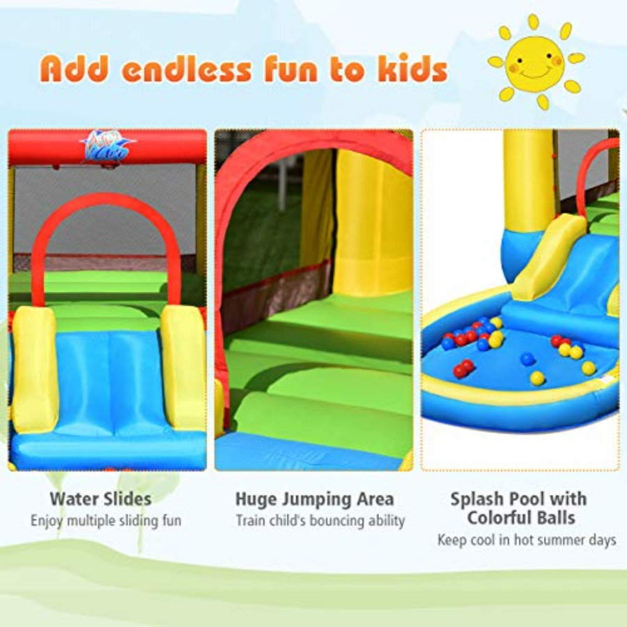 Castello gonfiabile da giardin - Kids Outdoor Jump House recensione e prezzo