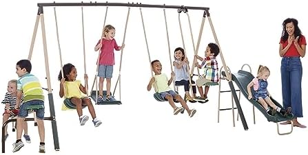 Set da gioco per bambini da es - Kids Outdoor Swing And Slide recensione e prezzo
