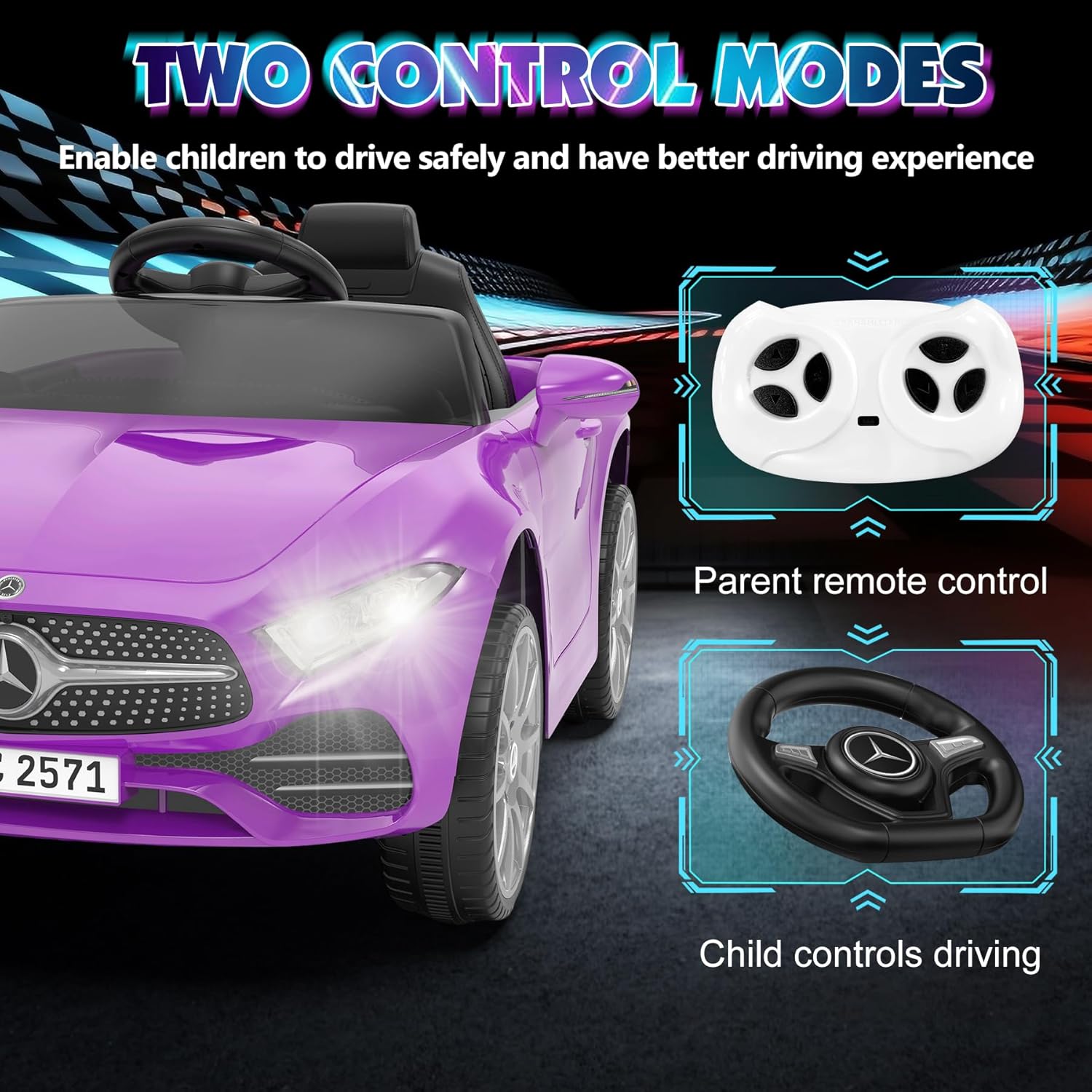Auto Elettrica per Bambini con - Ride On Toy Car recensione e prezzo