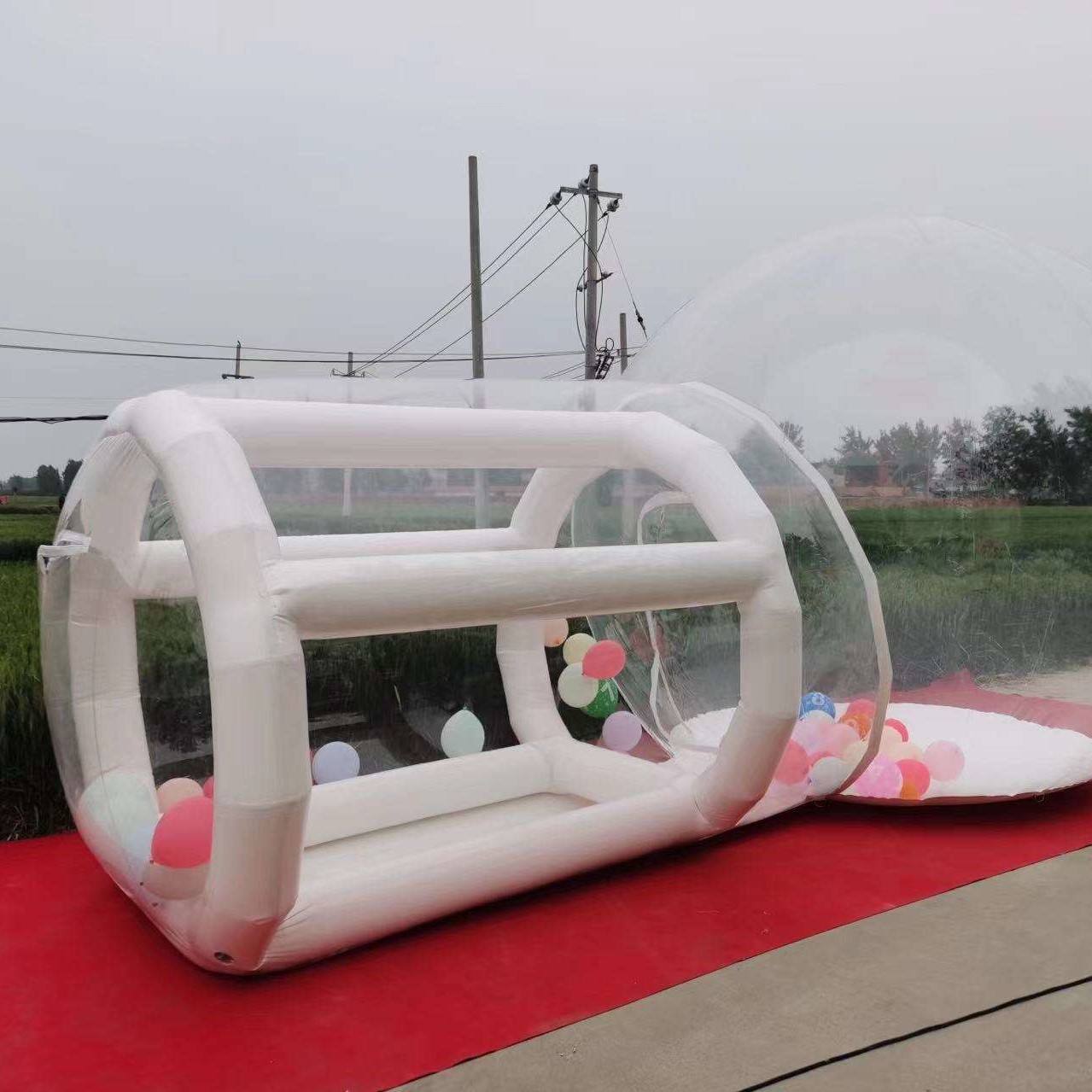 Castello Gonfiabile Bianco in  - Kids Outdoor Jump House recensione e prezzo