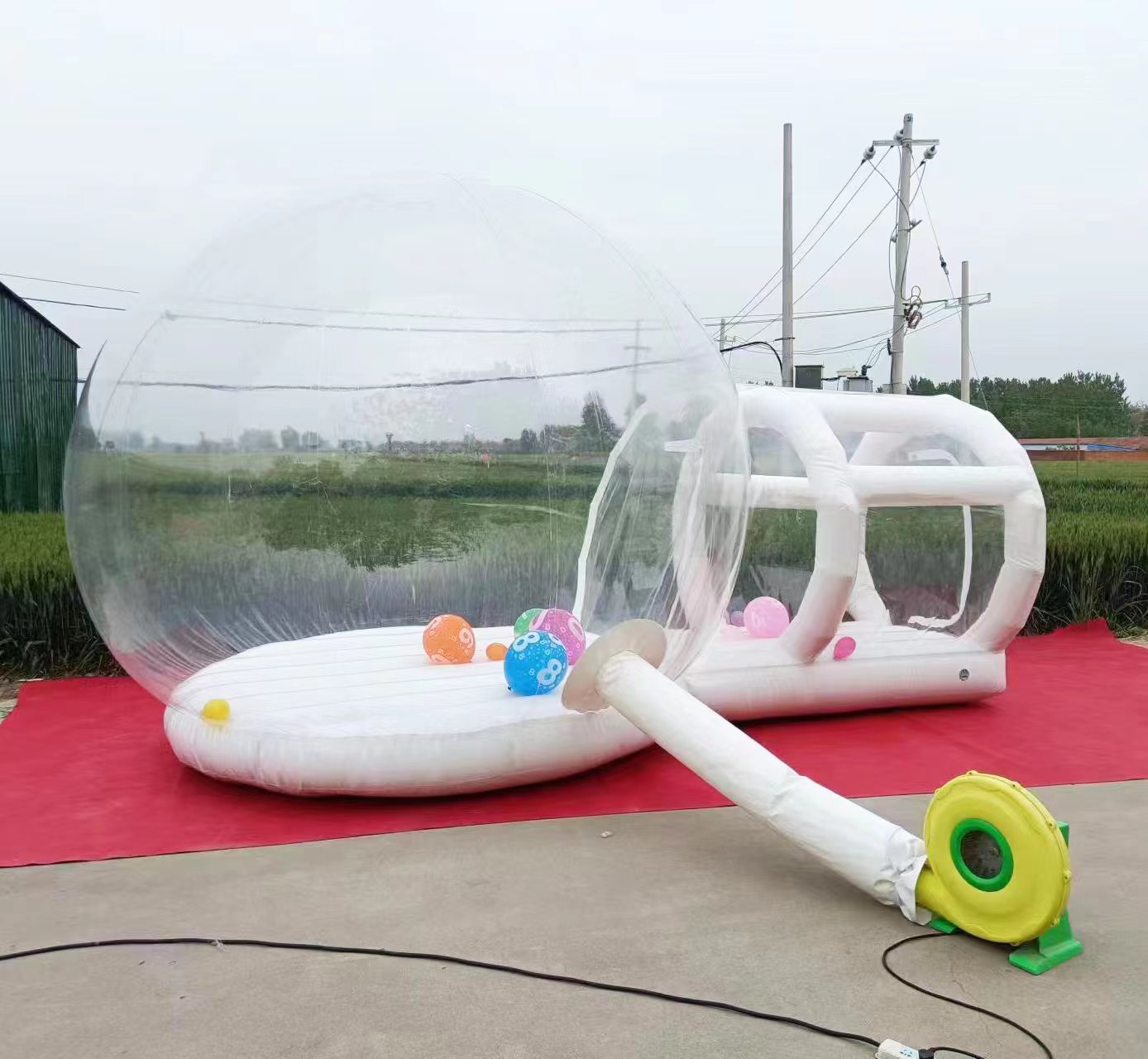 Castello Gonfiabile Bianco in  - Kids Outdoor Jump House recensione e prezzo