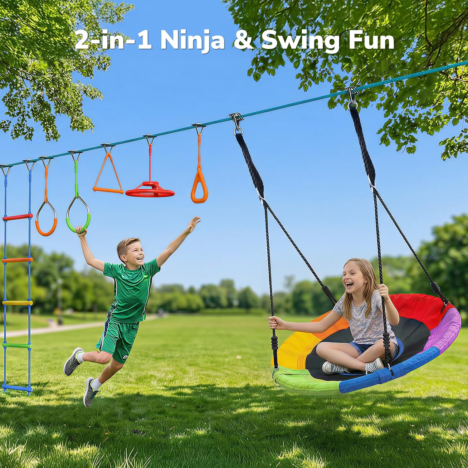 Percorso a ostacoli Ninja Warr - Kids Outdoor Ninja Set recensione e prezzo