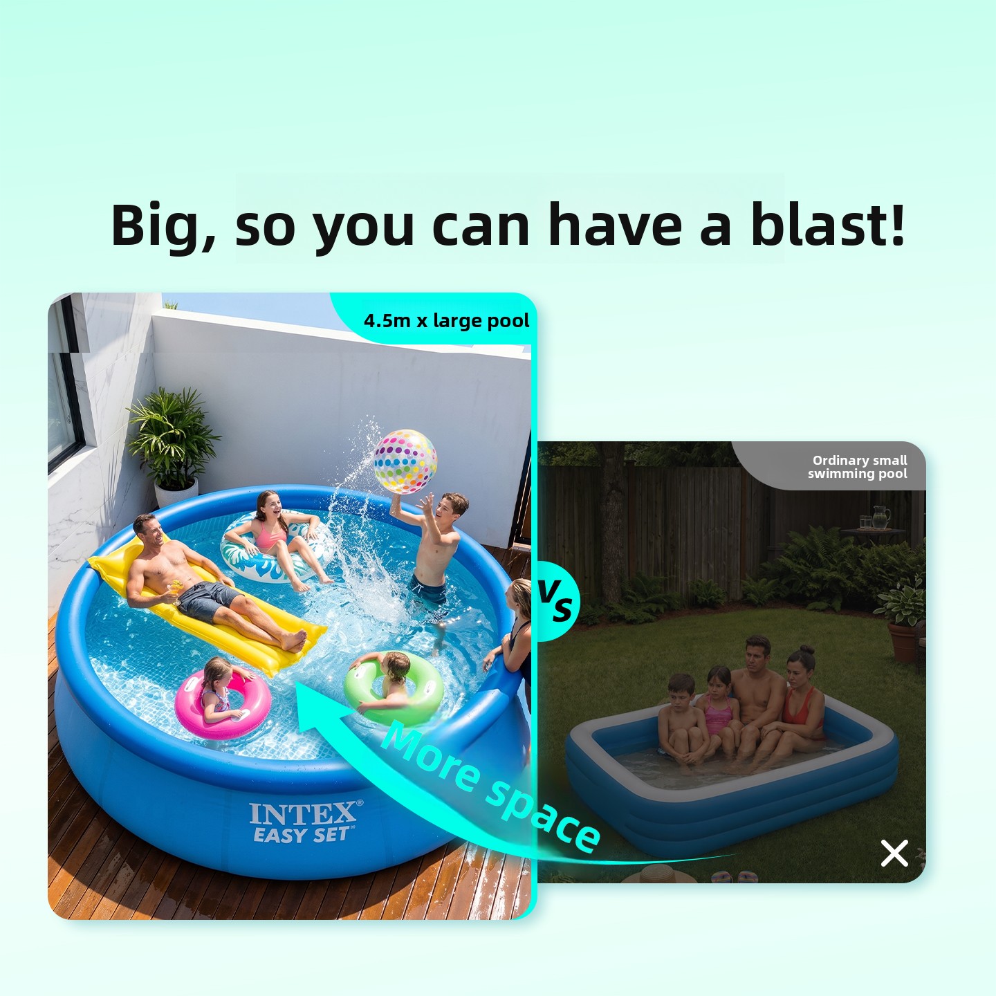 Piscina gonfiabile familiare d - Kids Outdoor Water recensione e prezzo